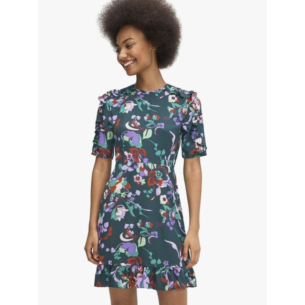 NWT - Kate Spade Pinegrove Fleur Nouveau Smocked Dress Size 8